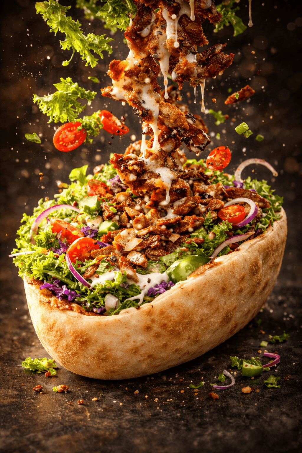 Saftiger Döner mit frischen Zutaten