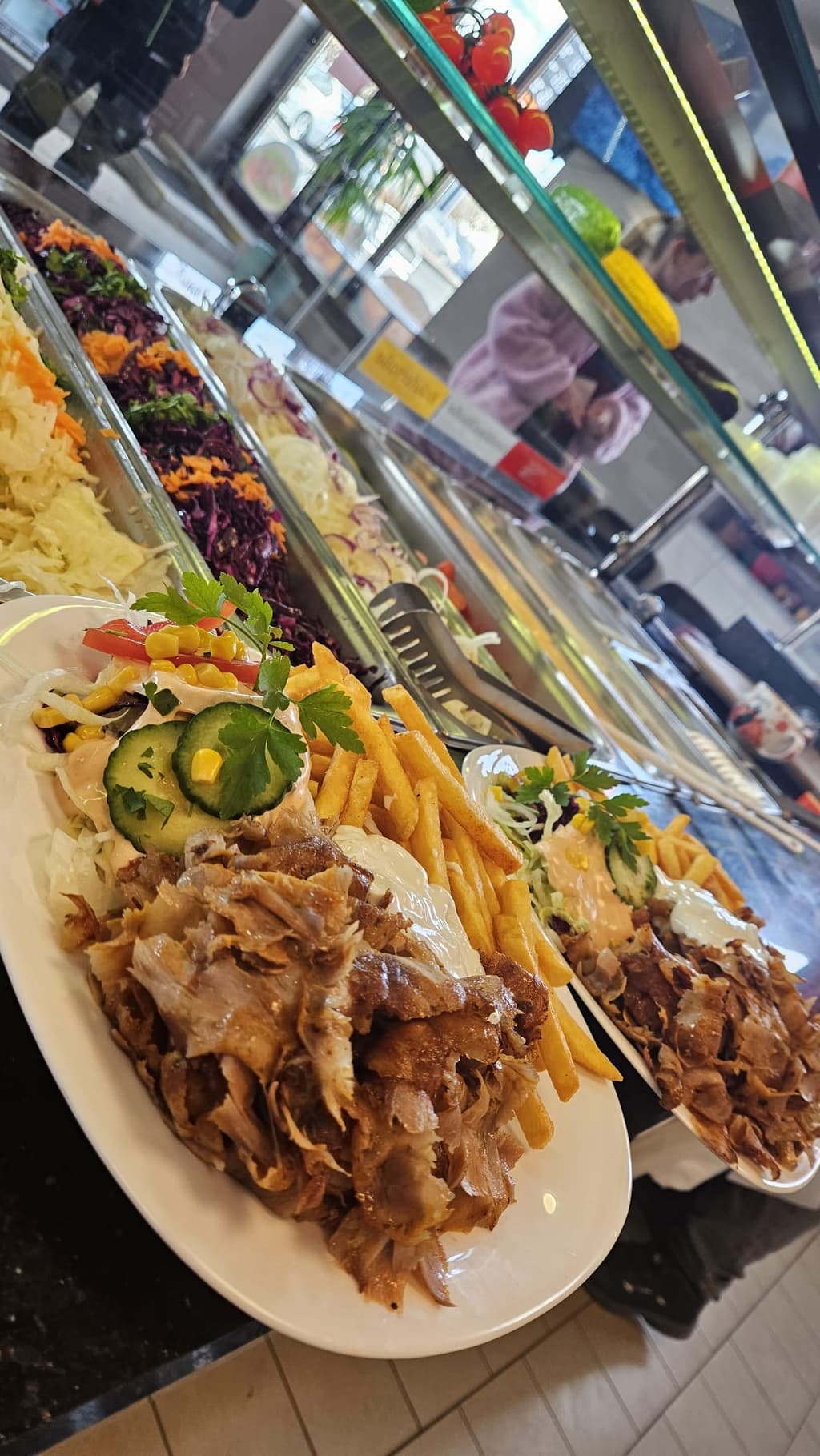 Döner Teller mit Beilagen